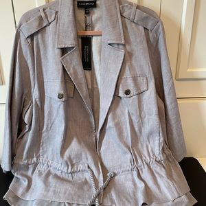Lane Bryant Stretch Linen Blazer